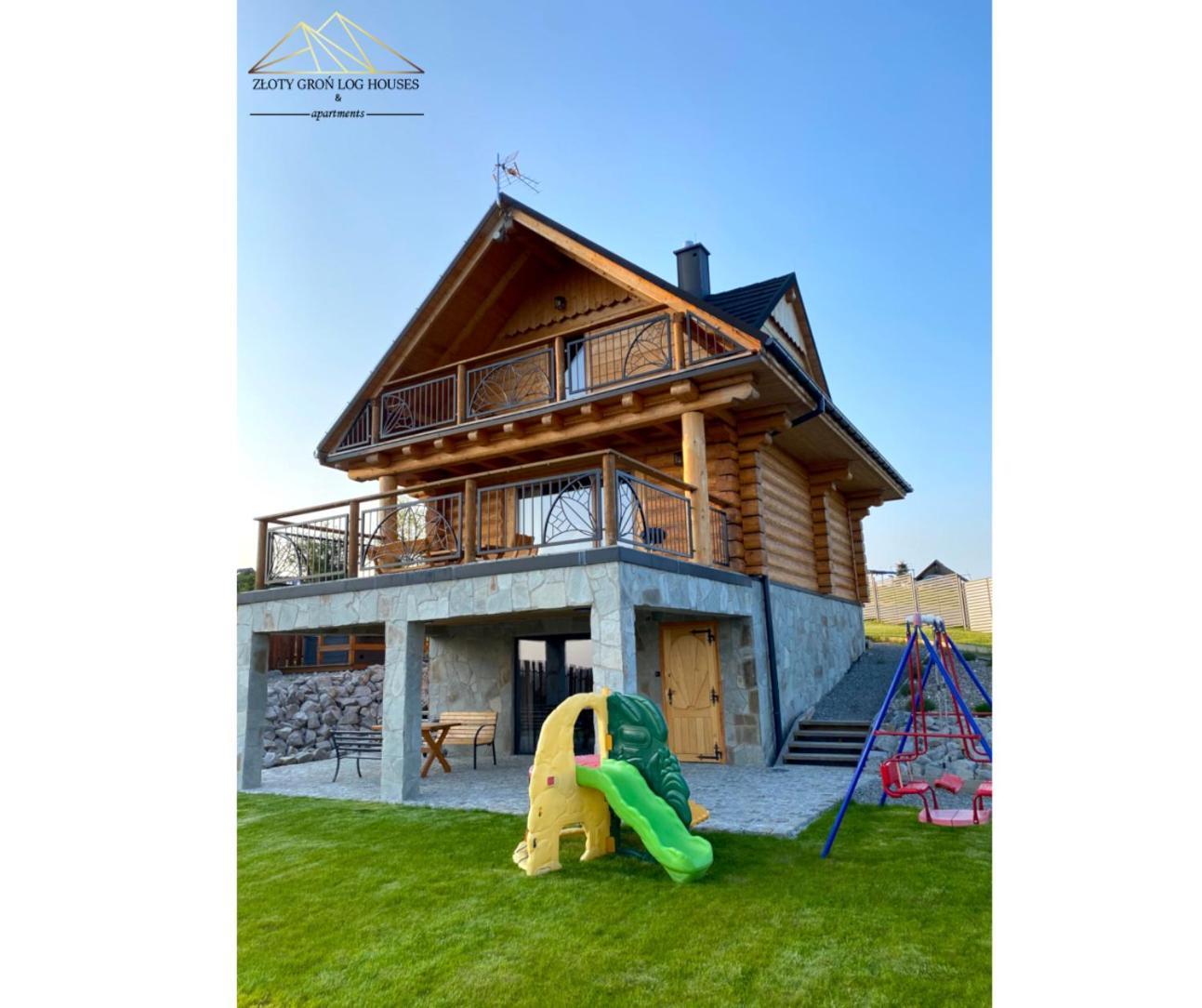 Zloty Gron Log Houses & Apartments Istebna Exteriör bild