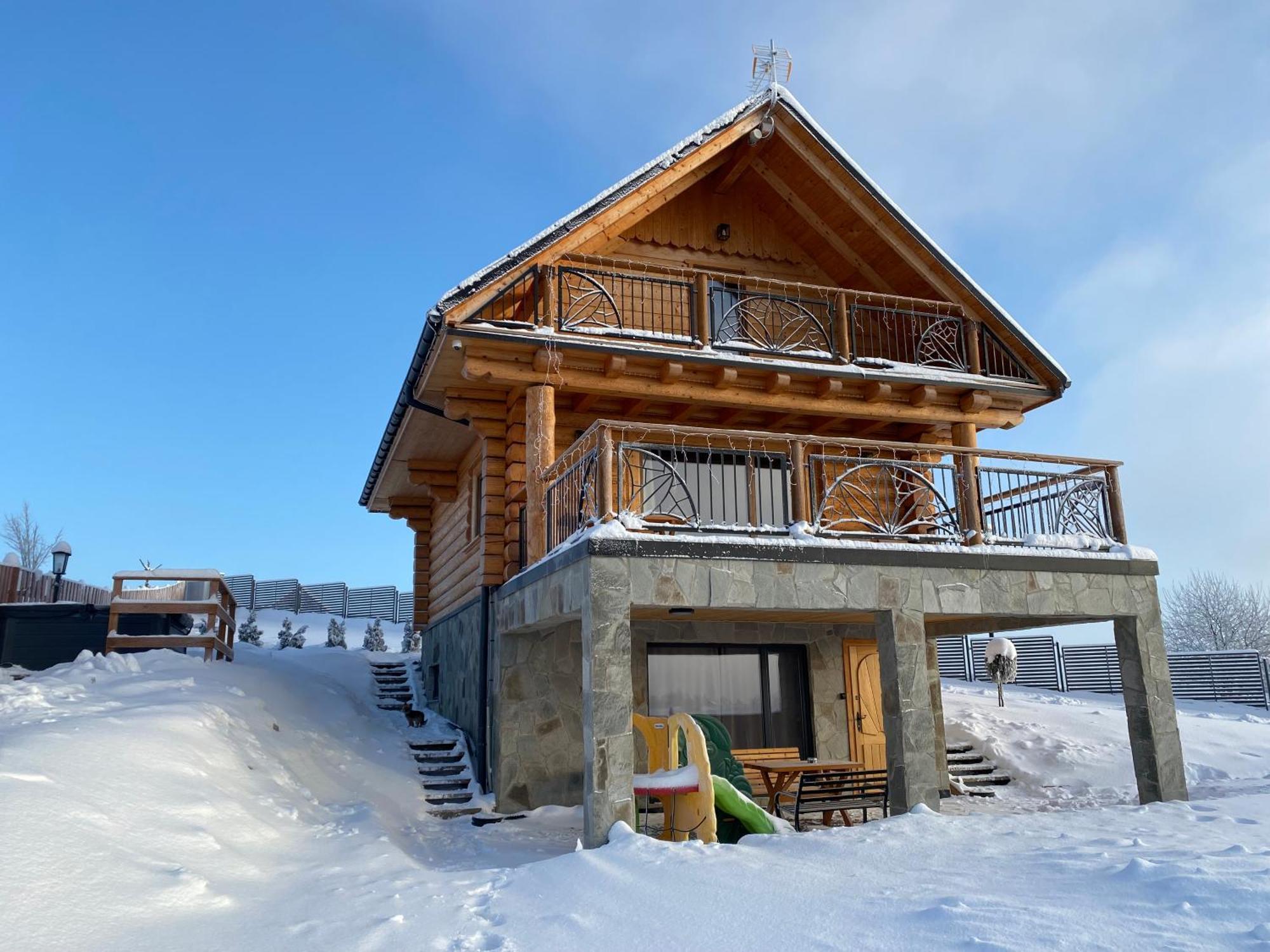 Zloty Gron Log Houses & Apartments Istebna Exteriör bild